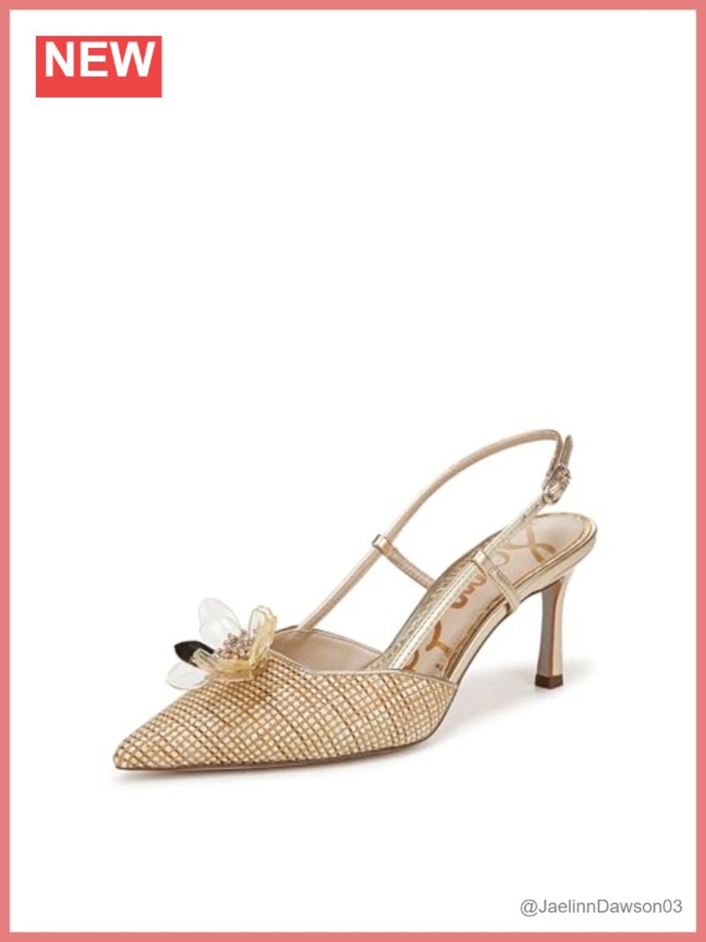 Sam Edelman Mali Floral Slingback Pump PU Heels